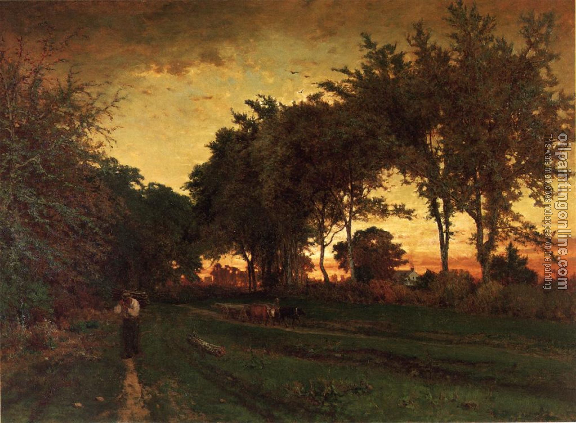 George Inness - Evening Landscape